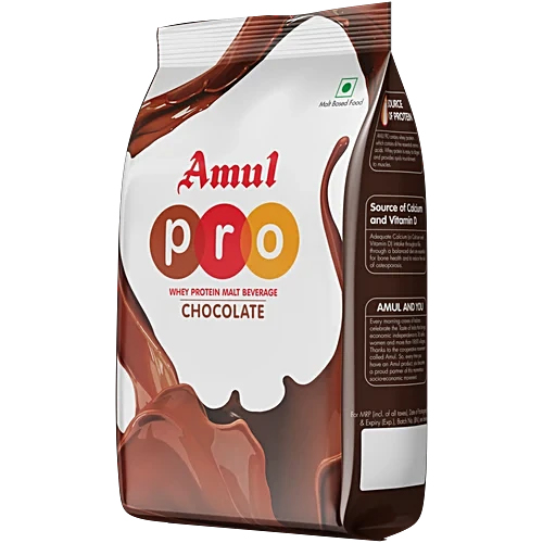 Amul Pro Whey Protein Malt Beverage With DHA Pouch