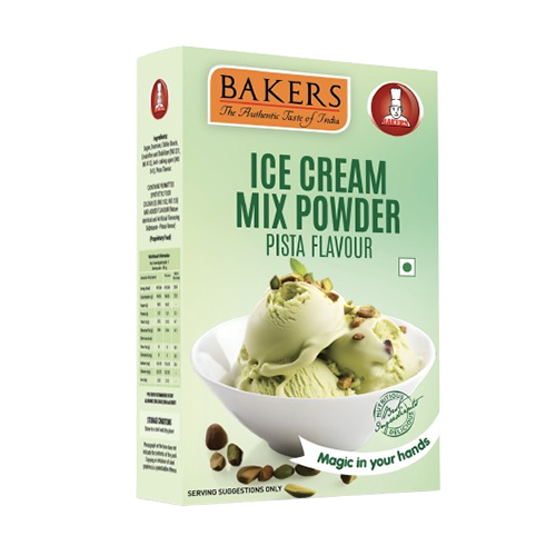 Bakers Ice Cream Mix Powder Pista Flavour