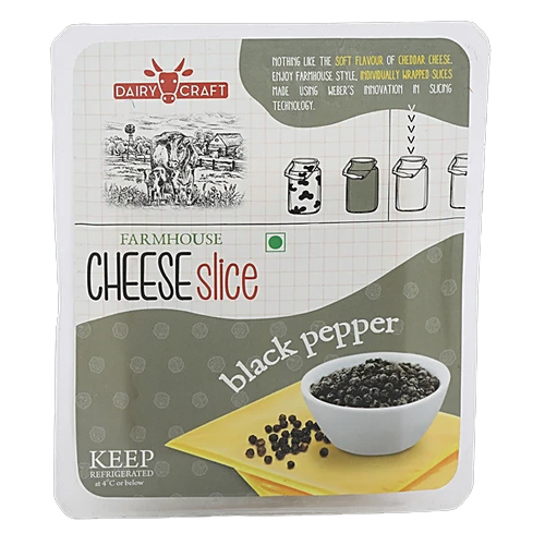 Dairy Craft Farm Cheese Slices Black Peppers