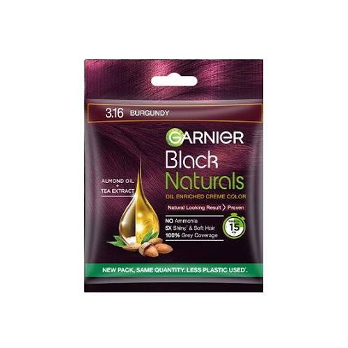 Garnier Black Natural Hair Colour 3.16 Burgundy