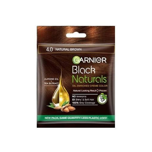 Garnier Black Natural Hair Colour 4.0 Natural Brown