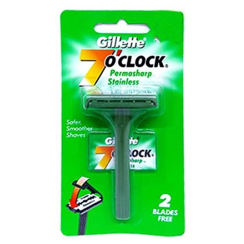 Gillette 7 O Clock Permasharp Stainlss Steel Razor