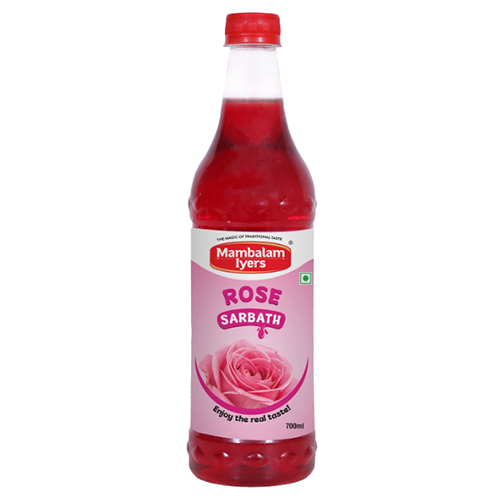 Mambalam Iyers Rose Sarbath Syrup