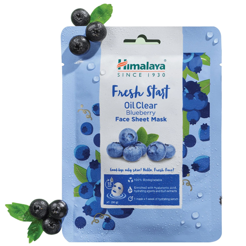 Fresh Start Oil Clear Blueberry Face Sheet Mask