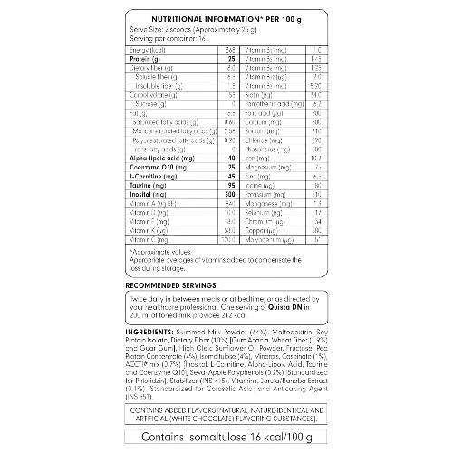 Quista Daibetic Nutrition Vanilla Flavour