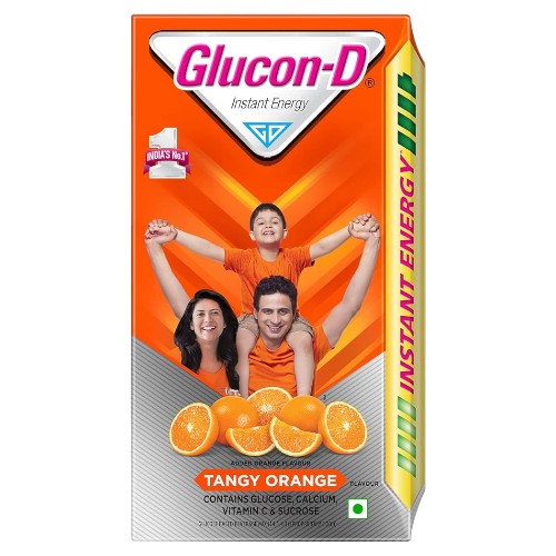 Glucon-D Instant Energy Health Drink Tangy Orange Refill