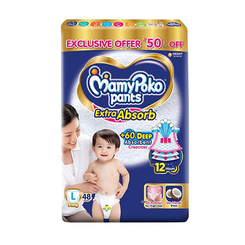 MamyPoko Pants Extra Absorb Large 9-14 Kg
