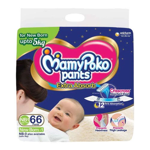 MamyPoko Pants Extra Absorb NB1 Upto 5 Kg