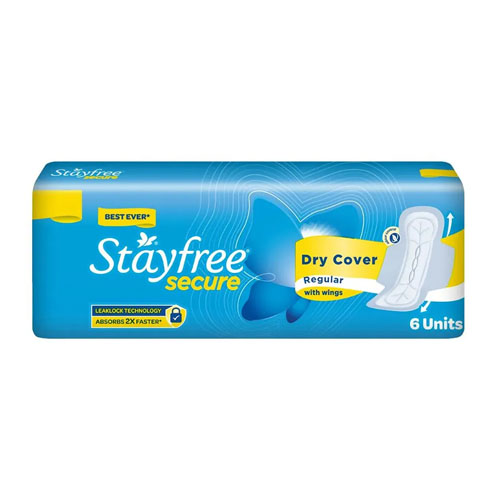 Stayfree Secure Dry Wings Regular
