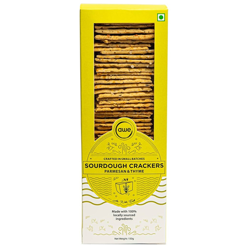 Awe Parmesan Thyme Crackers