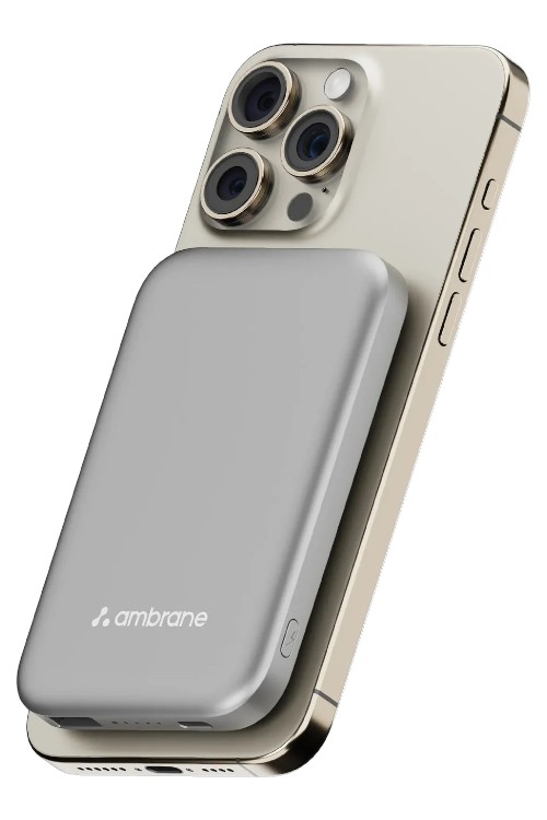 Ambrane Powerbank Aerosync Pb5S 5000Mah Silver