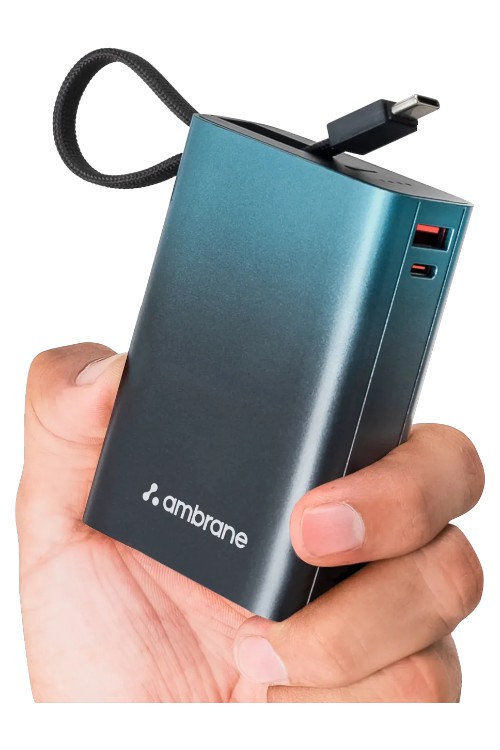Ambrane Powerbank Minicharge20 20000Mah Blue/Black