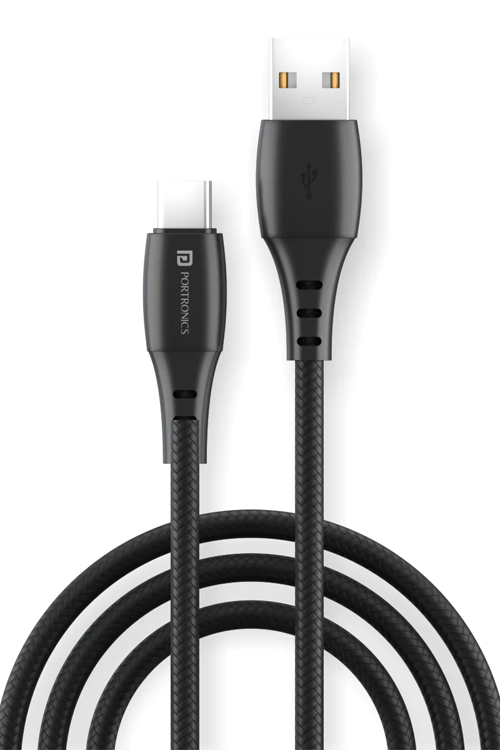 Portronics 1264 ( 2M Type C) - Usb Cable