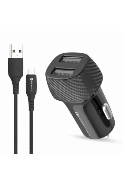 Portronics Car Power5 Charger-Py
