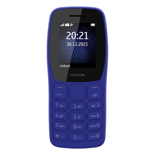 Nokia 105 Single Sim - Blue Phone