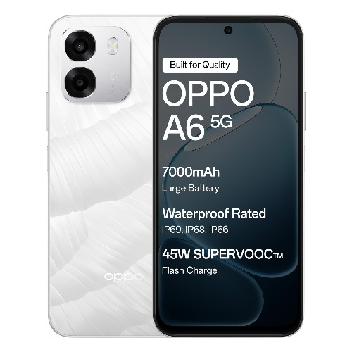 Oppo A6 5G White Smart Phone