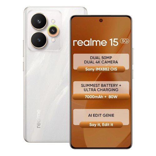 Realme 15 -Silver Smart Phone