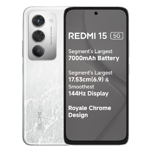 Redmi 15 5G - Frosted White Smart Phone