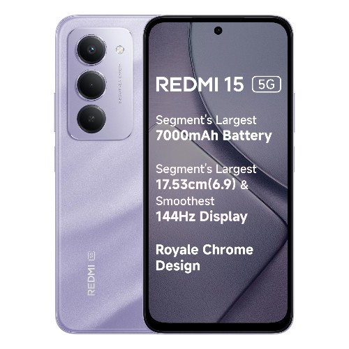 Redmi 15A 5G -Amaze Purple Smart Phone