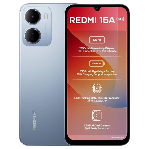 Redmi 15A 5G Awesome Blue Smart Phone
