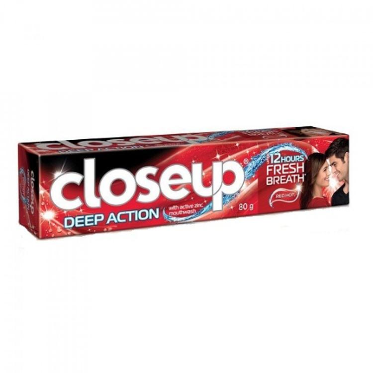 Close Up Red Toothpaste