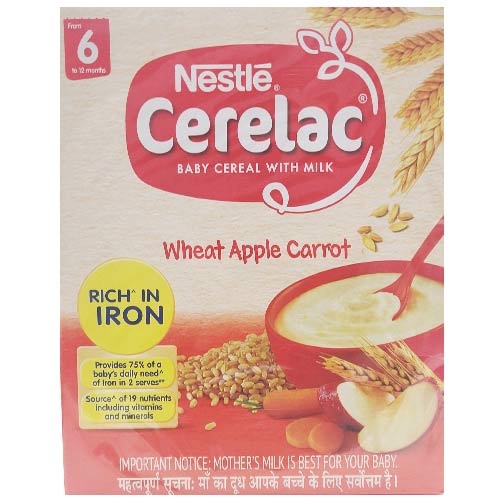 Nestle Cerelac Wheat Apple Carrot Cereal