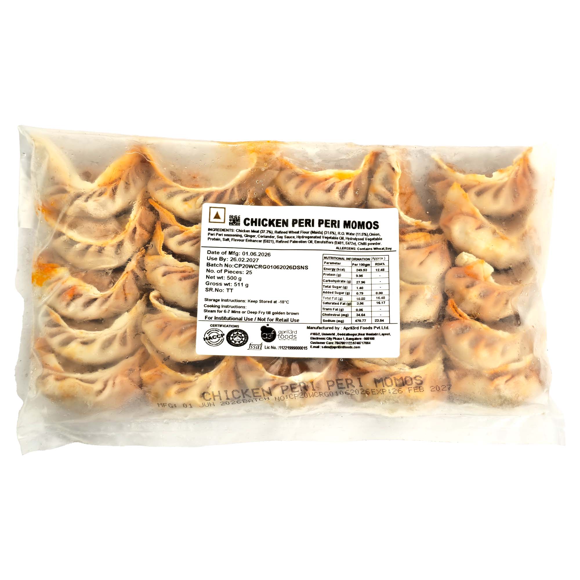 A3F Chicken Peri Peri Momos