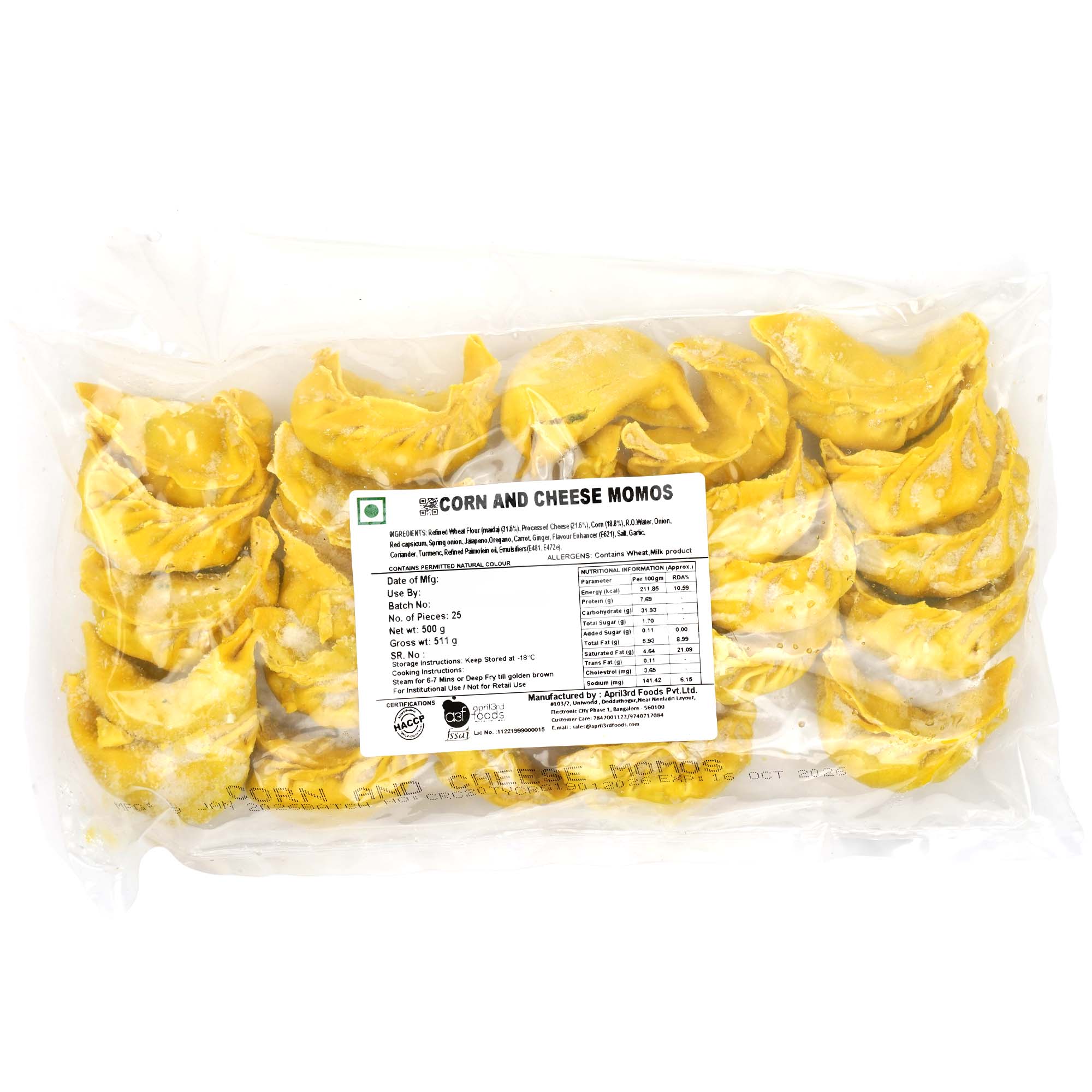 A3F Corn & Cheese Momos