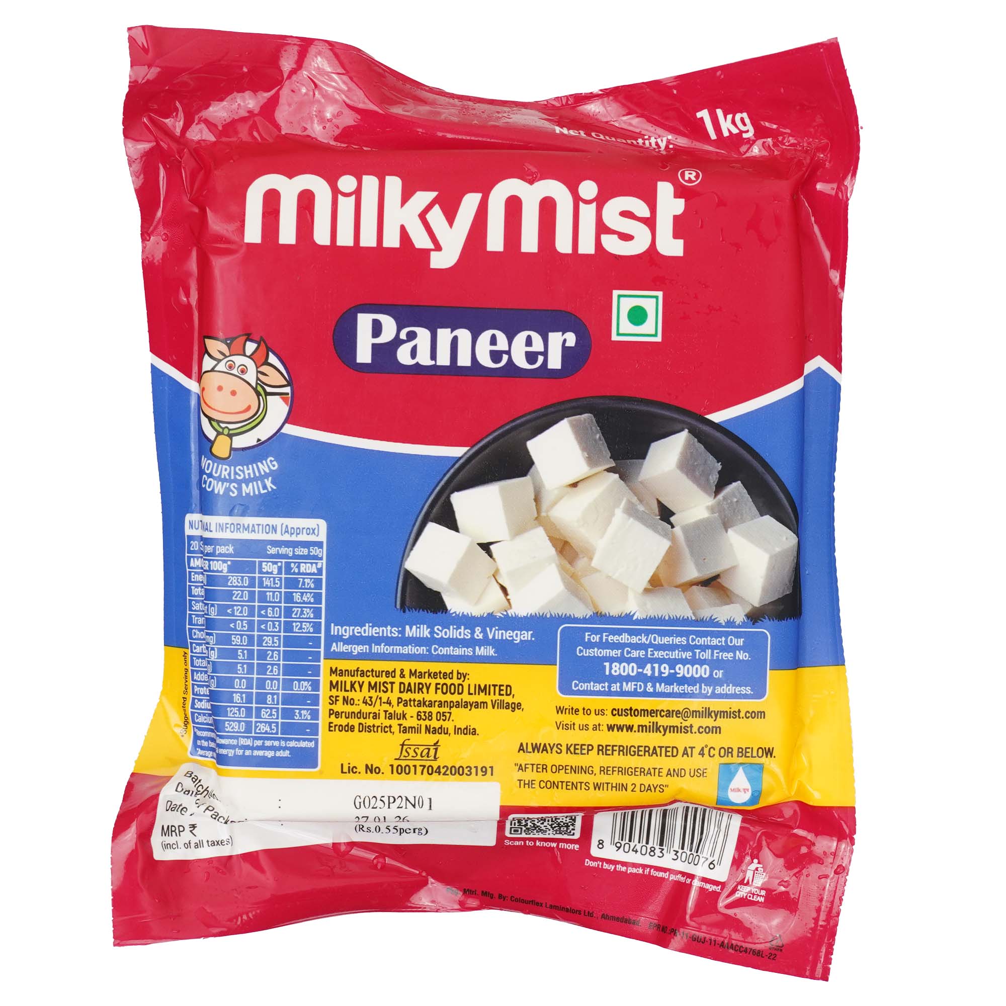 Milky Mist Paneer