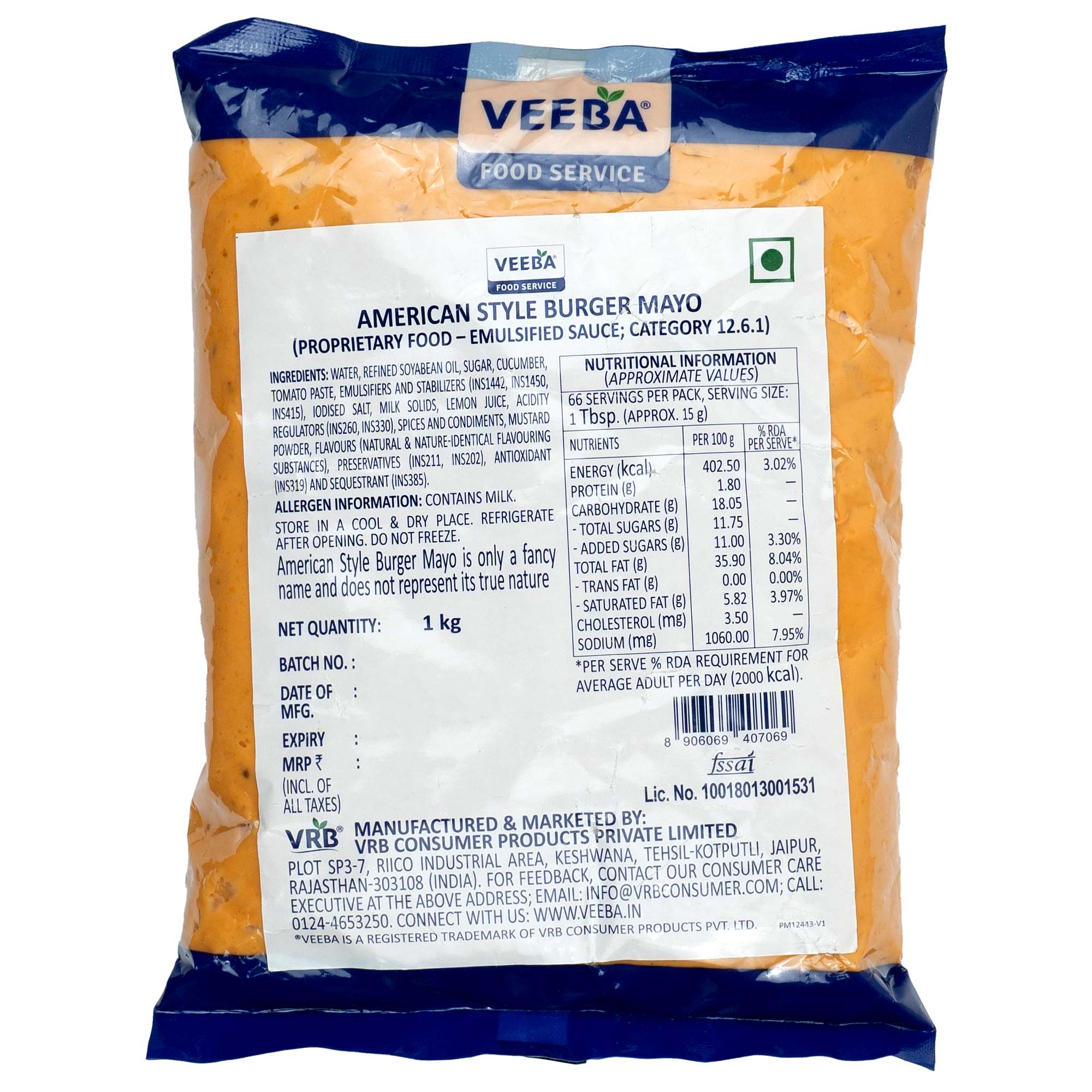 Veeba American Style Burger Mayo