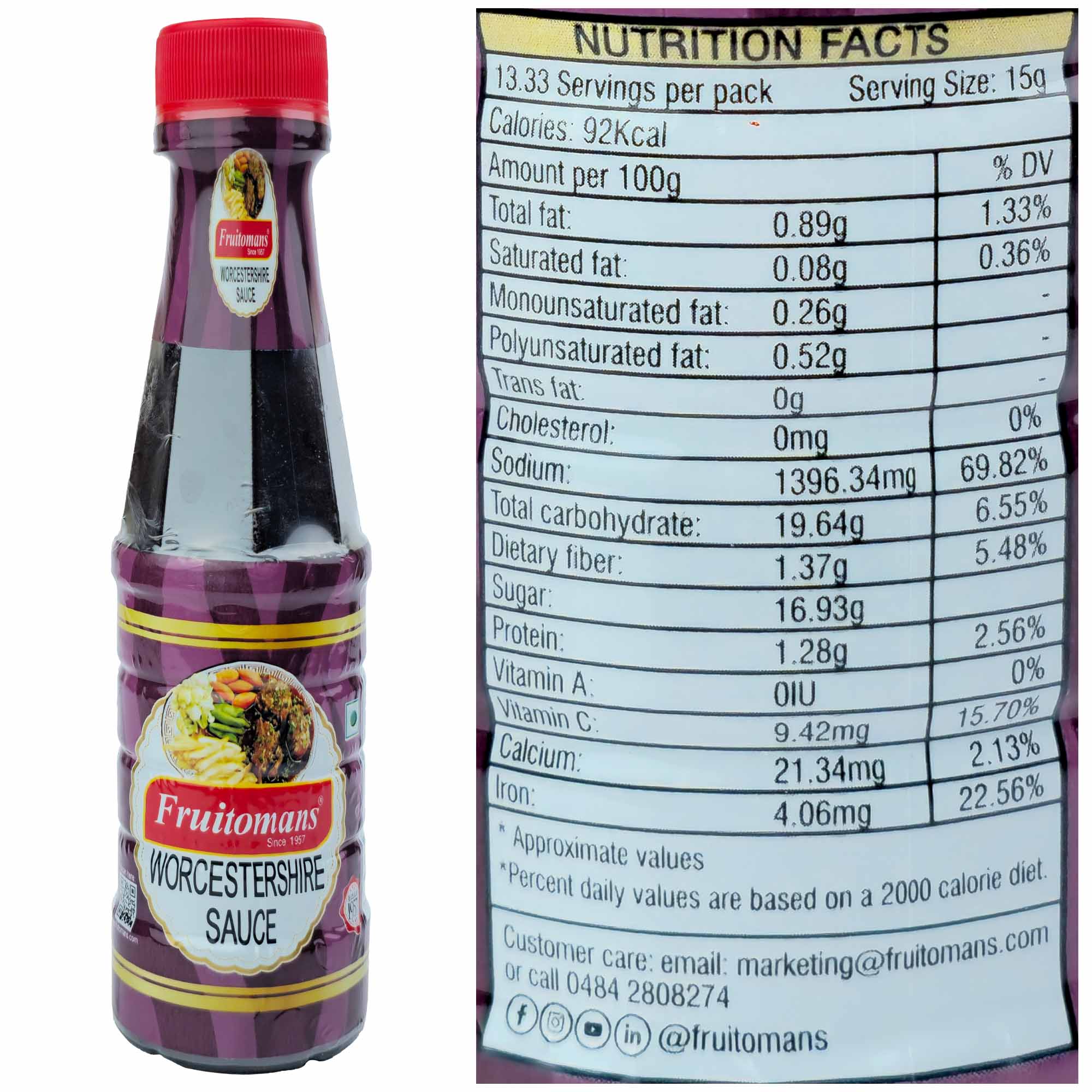 Fruitomans Worcestershire Sauce
