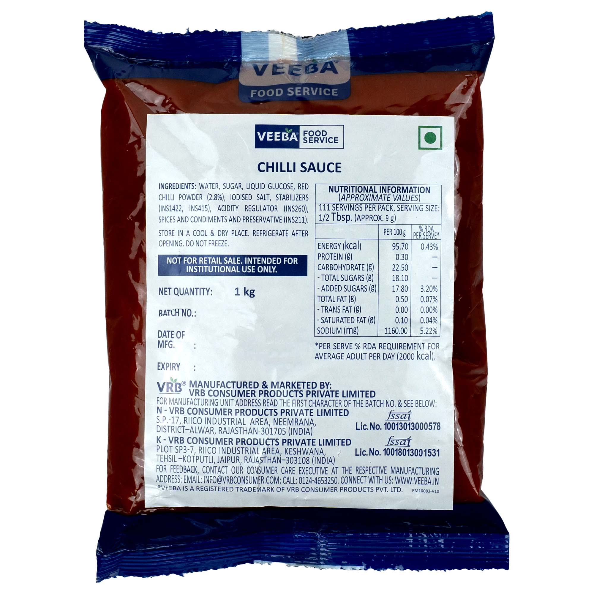 Veeba Chilli Sauce