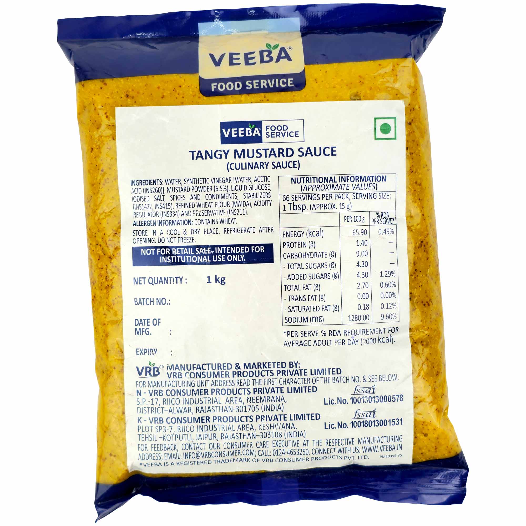 Veeba Tangy Mustard Sauce