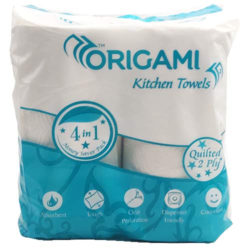 Origami 2 Ply Absorbent Kitchen Towel