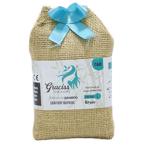 Graciss Feminity Bamboo Sanitary Napkin L Size -240Mm