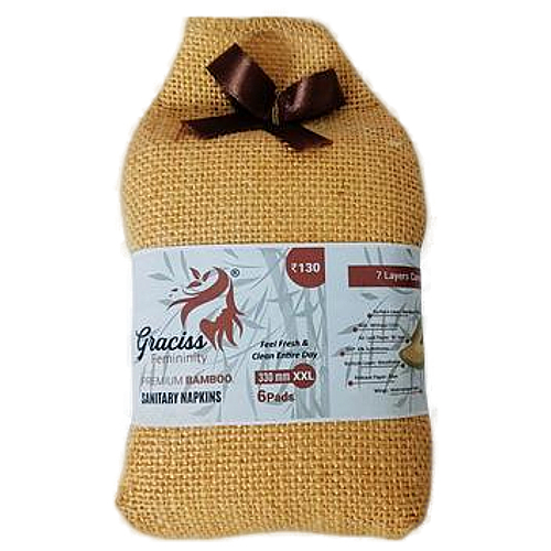 Graciss Feminity Bamboo Sanitary Napkin Xxl Size - 320Mm