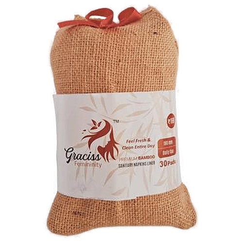 Graciss Feminity Bamboo Sanitary Napkin Panty Liner -180Mm