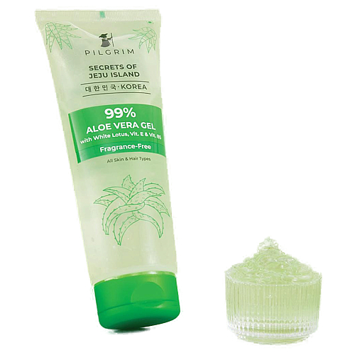 Pilgrim 99% Aloe Vera Gel With White Lotus, Vitamin E & B5