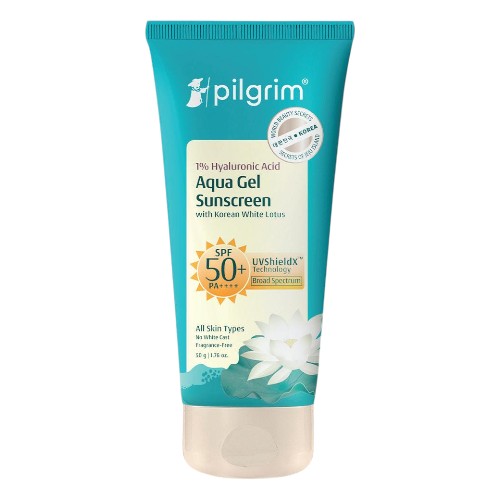 Pilgrim 1% Hyaluronic Acid Aqua Gel Sunscreen Spf 50+ Pa++++