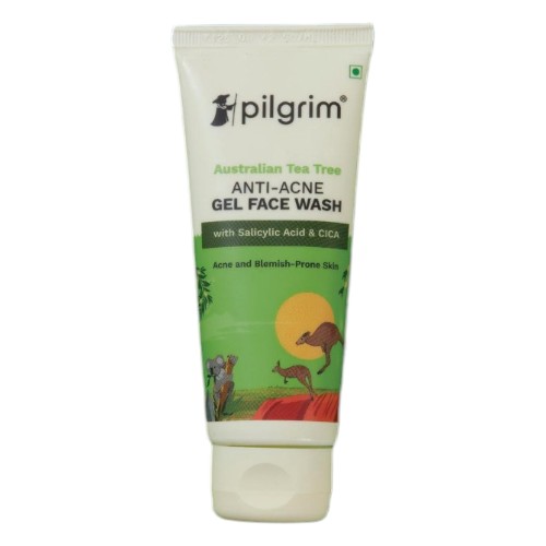 Pilgrim Australian Tea Tree Anti-Acne Gel Face Wash With Salicylic Acid & Cica