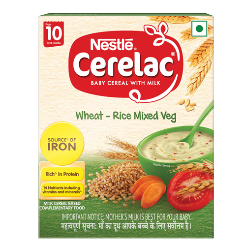 Nestle Cerelac Wheat Rice Mix Veg