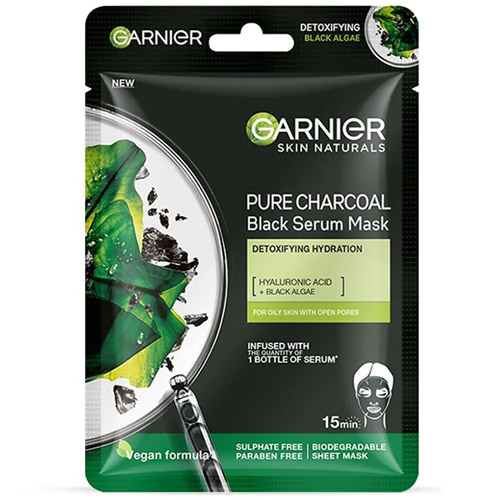 Garnier Pure Charcoal Black Serum Mask