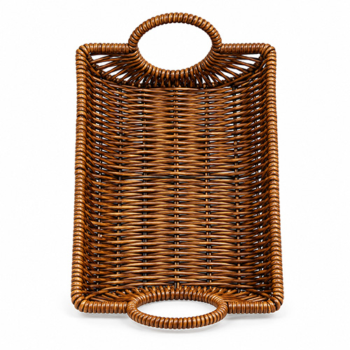 LN031 Iron Antique Rectangular Double Ear Basket