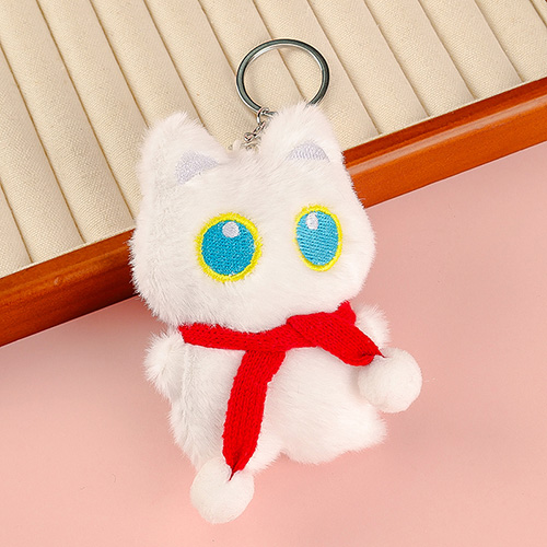 Scarf Kitten Plush Pendant