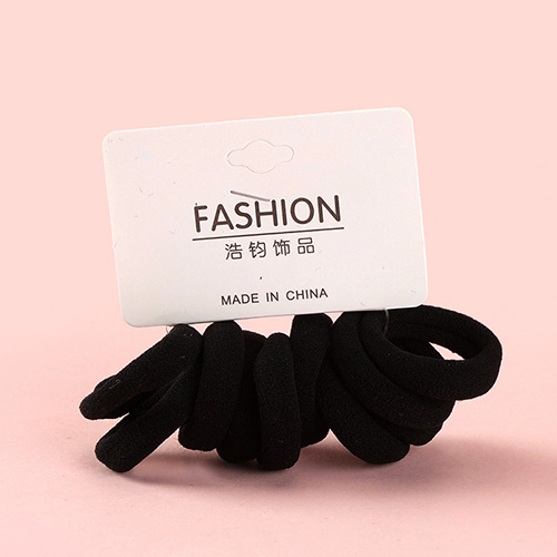 Ten Black Elevator Rubber Bands