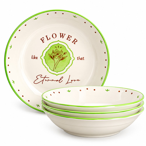 Yongfeng 7-inch Fruit Plate A Spring Scene