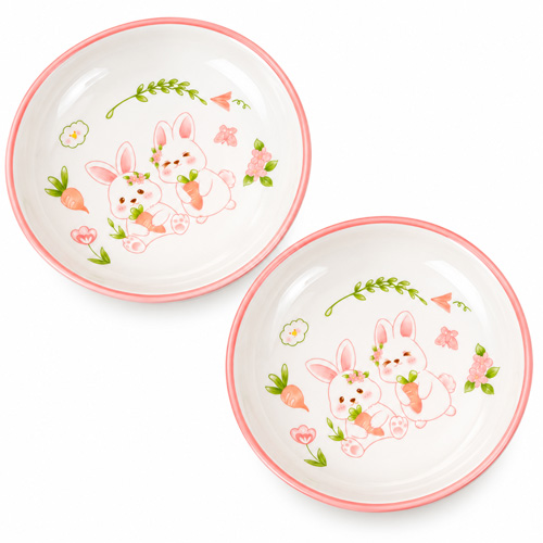 8 inch Candy Plate Radish Rabbit