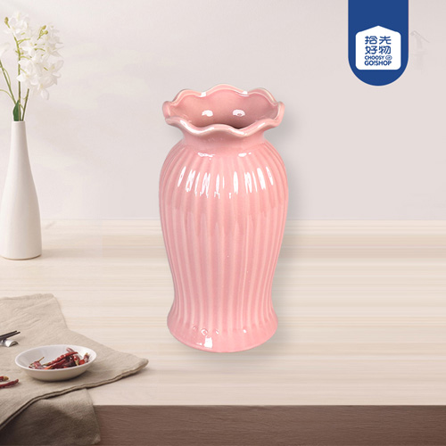 205B Round Mouth Vase With String Melange