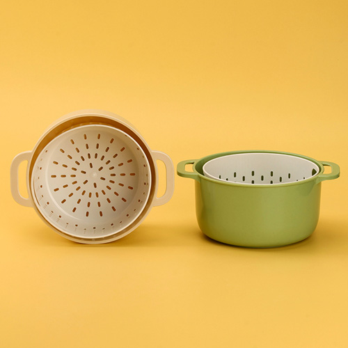 988 Enamel Two-piece Draining Basket