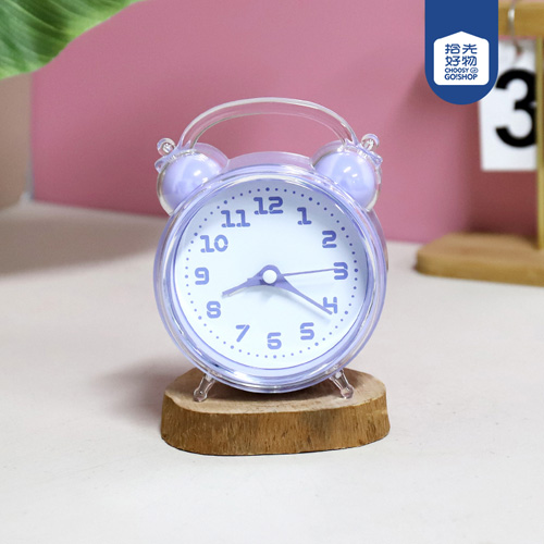 8098 Round Crystal Digital Surface Jump Seconds Alarm Clock
